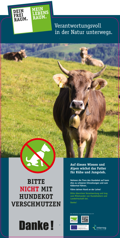 Hundekot in landwirtschaftlichen Nutzflächen